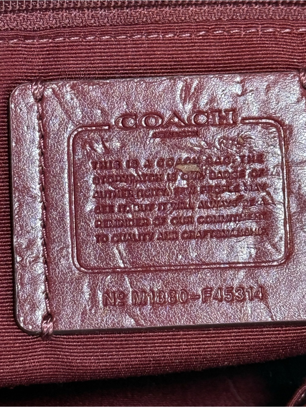Authentic Coach Faye Crossbody Bag - Style F45314 2018 - Picture 8 of 8